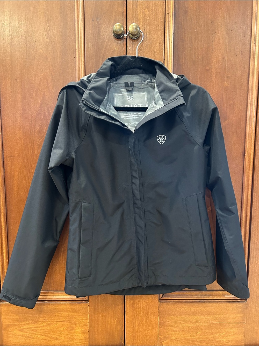 Ariat XS waterproof Black Rain Jacket